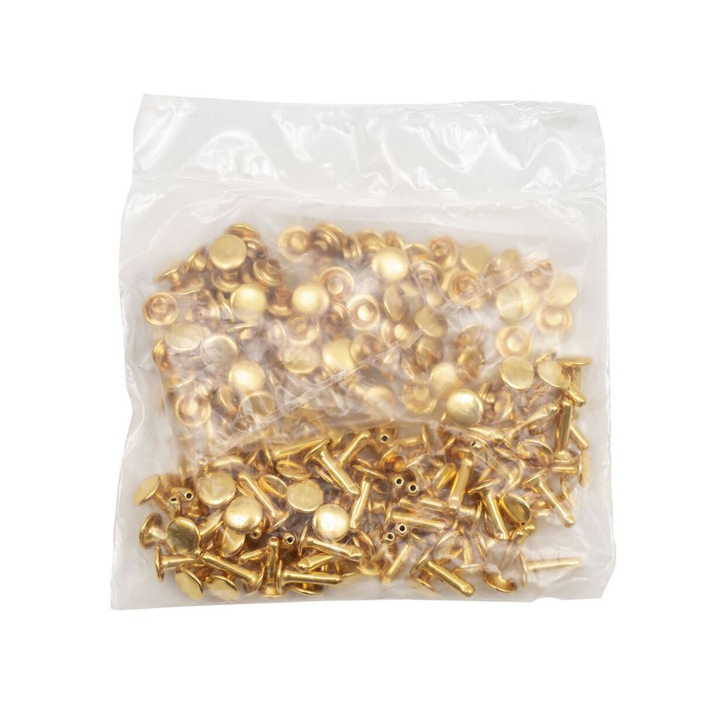 Хольнитены сумочные ⌀7 мм, h=9 мм, двухсторонние, BIG, золото, 100 шт