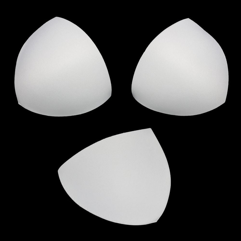 Бельевые чашечки для бюстгальтера треугольные б/уст., с равном. наполн., (8300), разм.38, 10 пар, 01-белый