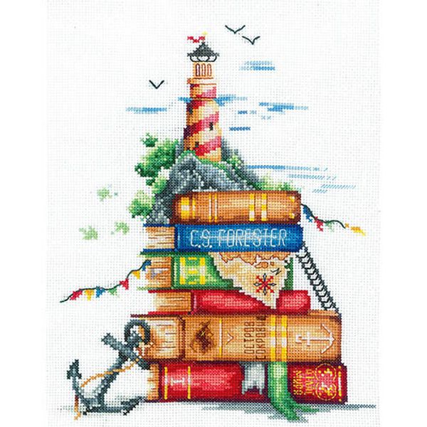 Набор для вышивания нитками Сделай своими руками, Морские истории 18х22см