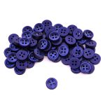 Пуговицы 4 прокола 18L=11 мм, col.03 т. синий, 72 шт, CBM-127