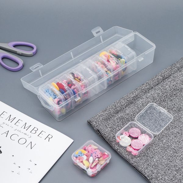 Контейнер для хранения мелочей 26.1х6.5х6.2 см, 12 штук в боксе