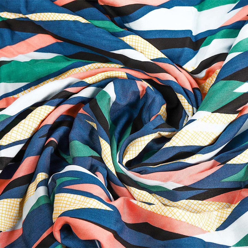 Штапель 110 г/м², шир.145 см, цв.16.1 мультиколор, 25м /TOS/