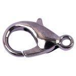 Замок для бус карабин 14 мм, 5 шт, №03 черн.никель, Zlatka DB-02/5