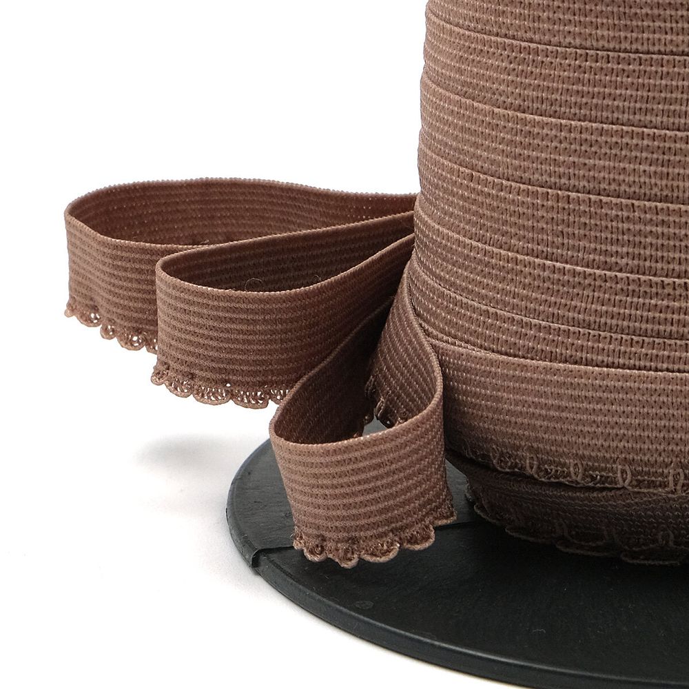 Резинка бельевая (ажурная) 15.0 мм / 50 метров, шиншилла, 0315/59