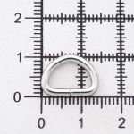 Полукольцо сварное металл внутр. 10 мм (внешн. 14х11.5 мм, ⌀2 мм), 100 шт, никель