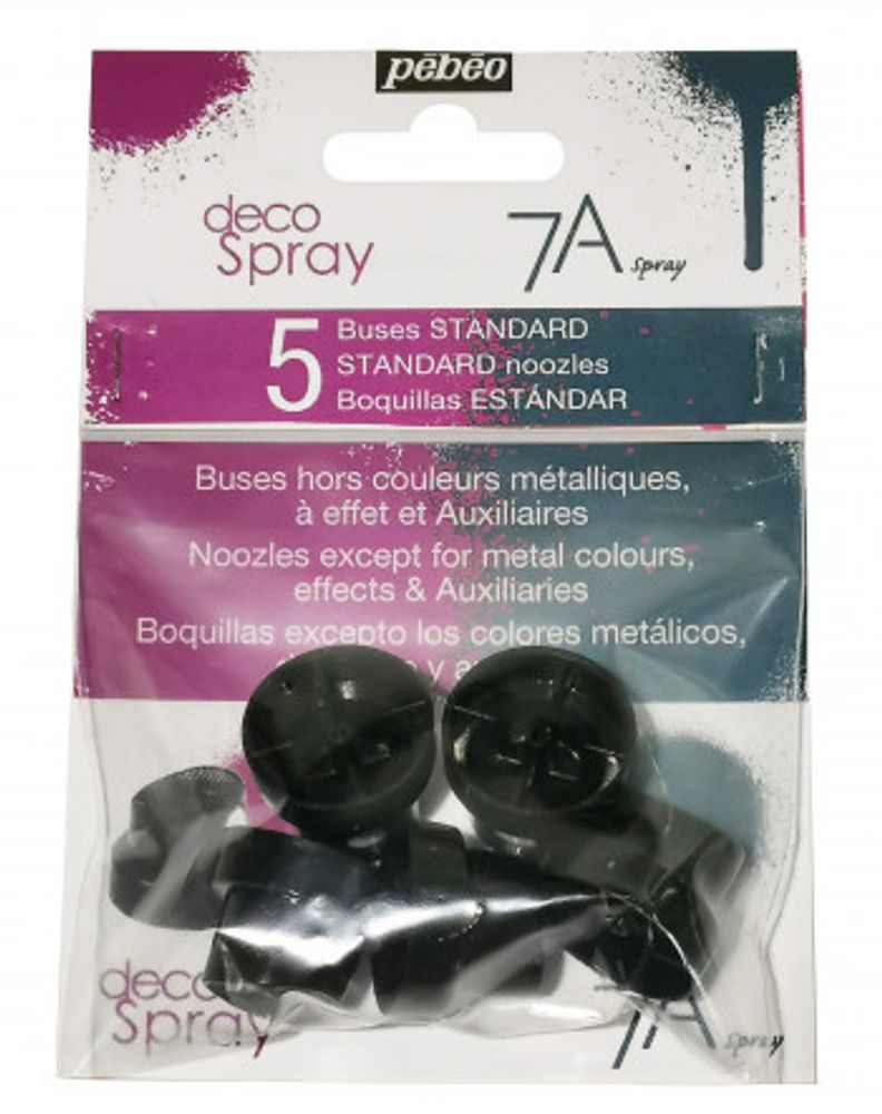 Набор кэпов decoSpray / 7А основные цвета, 5 шт, 094021, Pebeo Набор кэпов decoSpray / 7А основные цвета, 5 шт, 094021, Pebeo