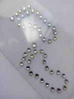 Термоаппликация из страз Следы 4х7см цв.кристалл, 5 шт