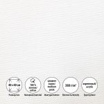 Холст грунтованный на подрамнике 40х40 см, 380 г/м², 2 шт, среднезернистый, Vista-Artista SCC-4040