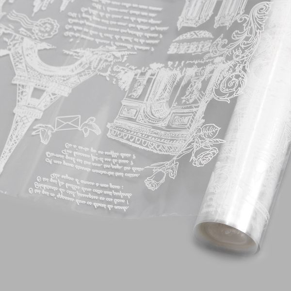 Пленка Париж белая 70 см / 9.14±5% метра