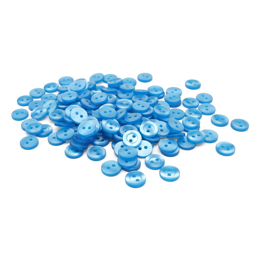 Пуговицы 2 прокола 18L, 11 мм, (col. 14 (голубой)), CB-M-10, 144 шт