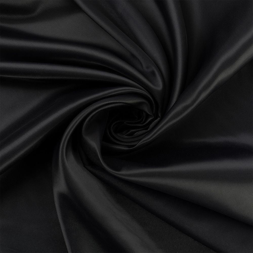 Ткань подкладочная Poly Twill 101±2 г/м², отрез 145х500 см, 100% п/э, 56 черный, Gamma LPT