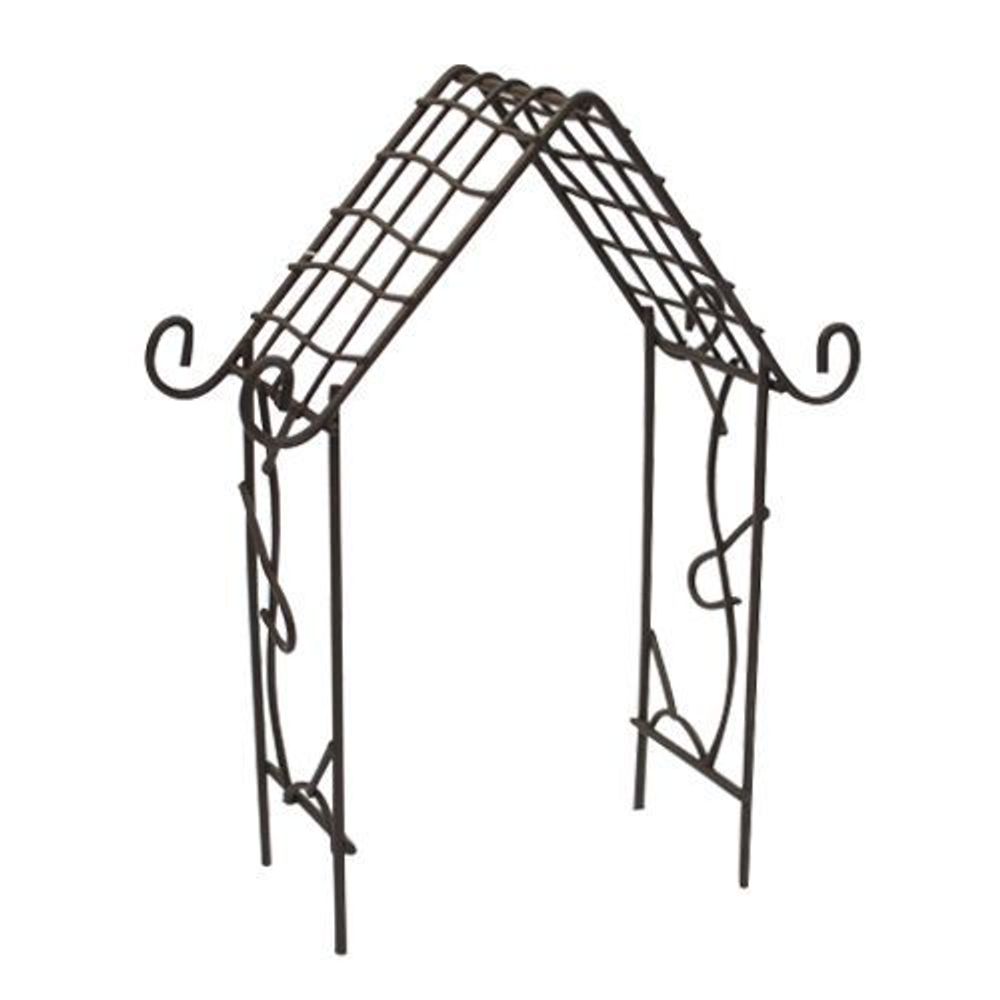 Металлическая мини арка-домик, коричневая, 9,5х15,5 см, ScrapBerry&quot;s