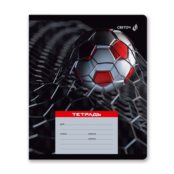 Тетрадь ученическая школьная A5+ 24 л. на скобе 65 г/м², белизна 100 %, 15 шт, клетка, 01116 Микс-Экстрим-хобби, Светоч Т72