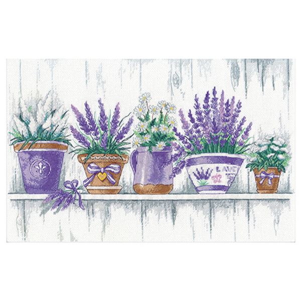 Набор для вышивания нитками Овен, Лавандовая нежность 40х25см