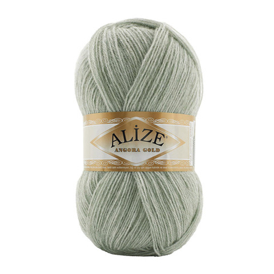 Пряжа Alize (Ализе) Angora Gold / уп.5 мот. по 100 г, 550м, 881 светло-бледно-зеленый