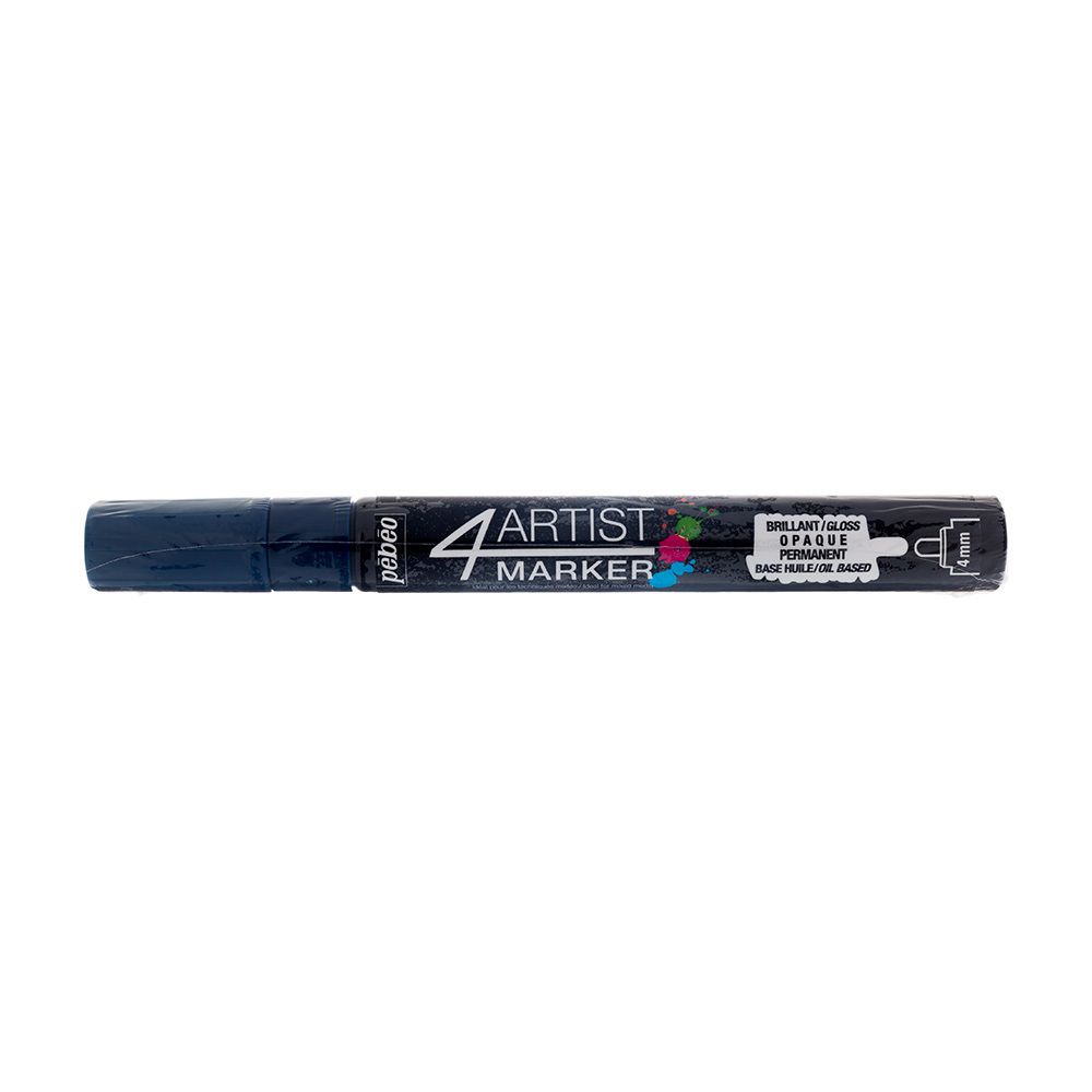 Маркер художественный 4Artist Marker на масляной основе 4 мм, перо круглое, 6 шт, 580111 т.синий, Pebeo