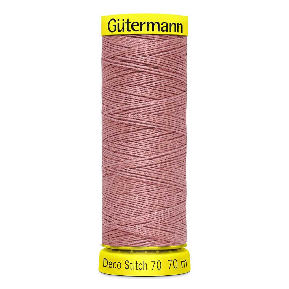 Нитки отделочные Gutermann Deco Stitch 70, 70м, 473 пудрово-розовый, 5 катушек
