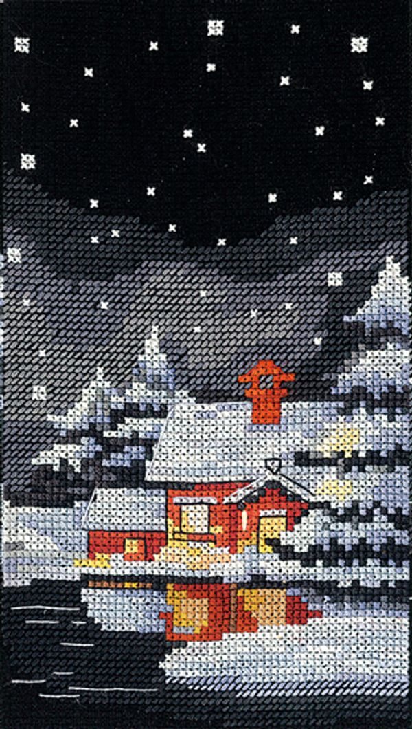 Набор для вышивания нитками Сделай своими руками, Отражение. Спокойствие 9х16см