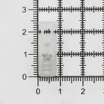 Фиксатор (зажим) для шнура пластик 2 отв., ⌀4.4 мм, 24х8 мм, цилиндр, прозрачный, 200 шт