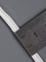 Резинка бельевая (стандартная) 4.0 мм / 200 метров, 3.9 г, вязаная, белый