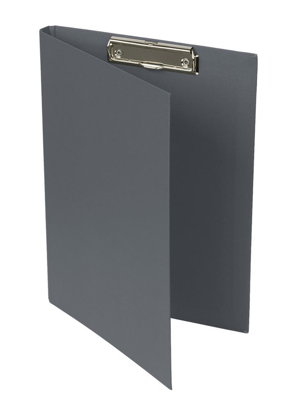 Папка-планшет PVC с крышкой мет. прижим A4, 25 шт, серый EC188215, Expert Complete