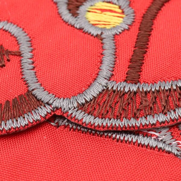 Термоаппликация Машинка, 110х70мм 10 шт (красный), 2248