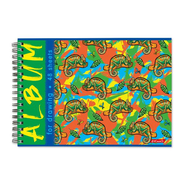 Альбом для рисования 100 г/м², A4 29х20.5 см, на гребне 48 л., 6 шт, 48АЛГР4_000274 Милые и ужасные, Светоч