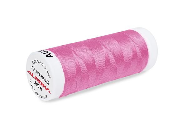 Нитки для креативных работ Aurora №120, 300 м, цв. PF125, 5 катушек