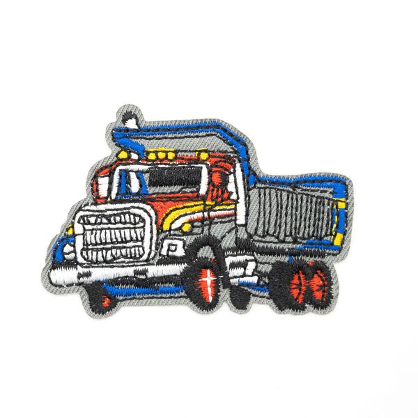 Термоаппликация Грузовик, серый/красный/синий 7,4х5,2см, Hobby&Pro