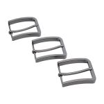 Пряжка ременная металл 35 мм, Nickel, 3 шт