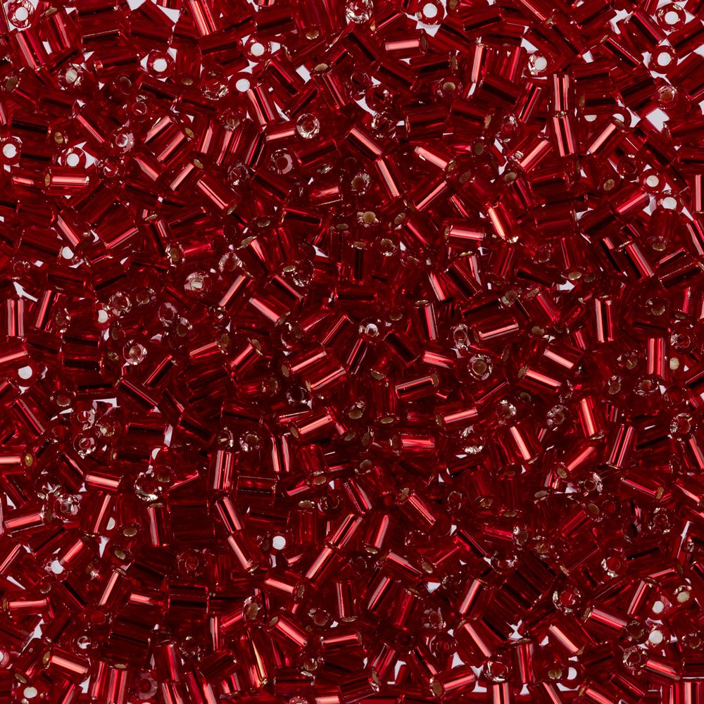 Бисер Preciosa Bugles 25,4 мм, 1 50 г, 97070 красный, 351-22001