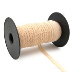 Резинка бельевая (ажурная) 13.5 мм / 50 метров, бежевый, 0313/81