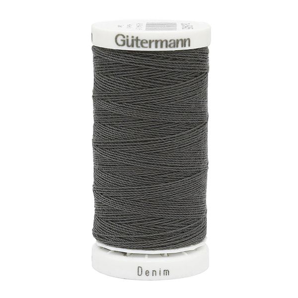 Нитки для джинсовых тканей Gutermann Denim 50, 100м, 9455 т.серый, 5 катушек