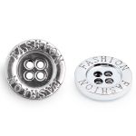 Пуговицы 4 прокола 32L (20мм), (Silver (серебристый)), 24 шт