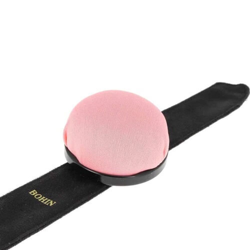 Игольница на руку, цвет розовый, 98812, Bohin, 1 шт