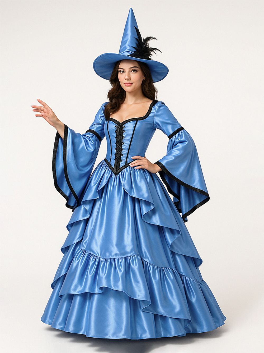 Атлас сатин 67 г/м², 150 см / 3 метра, AS.11 цв.голубой