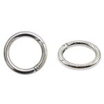 Карабин металл кольцо 31.0 мм (42х42 мм), никель, 10 шт