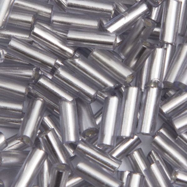 Стеклярус Astra&Craft 5 мм, 150 г (10х15 г), цв. 42А серебристая дымка