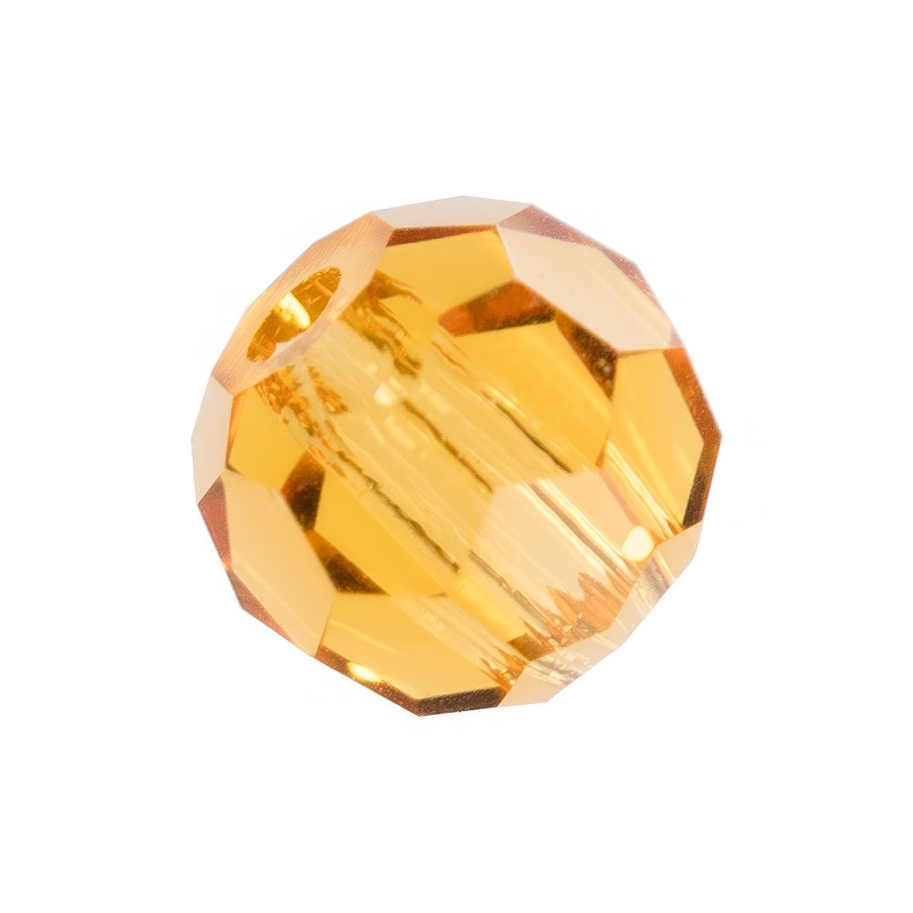 Бусины стекло ⌀3 мм, 24 шт, светло-коричневый/topaz, Preciosa 451-19-602