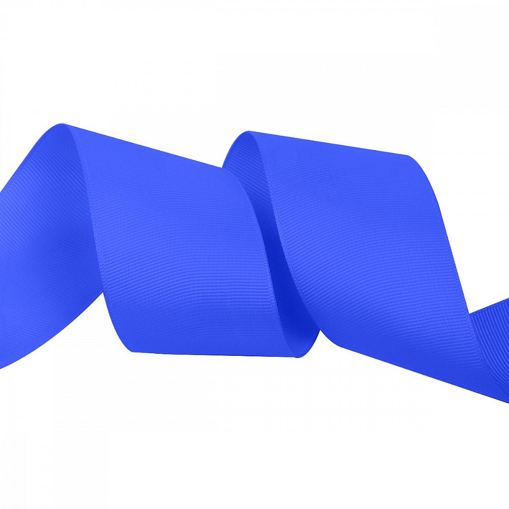 Лента репсовая (в рубчик) 50.0 мм / 22.8±1 метра, 366 ярк.синий, Magic4Hobby