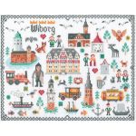 Набор для вышивания нитками Палитра 06.006, Прогулка по Выборгу 27х20см