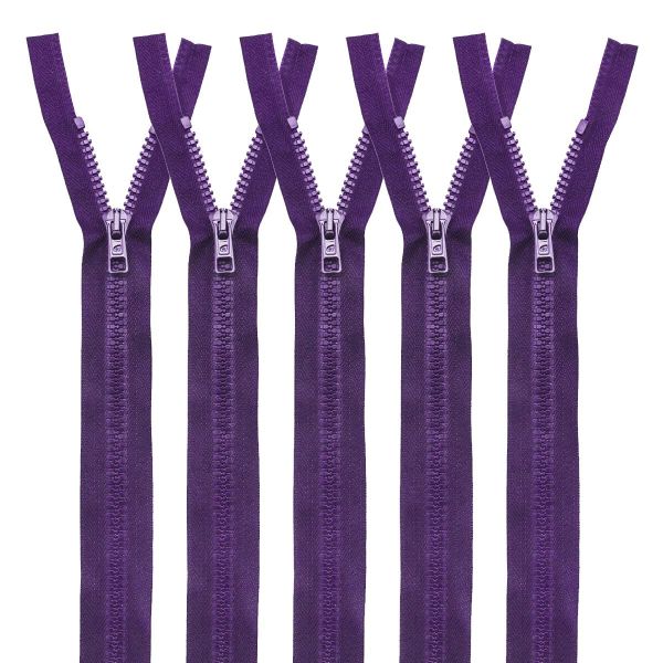 Молния трактор Arta Т6 (6 мм) 1 зам., разъем., 50 см, цв. 032 фиолетовый, уп.5 шт