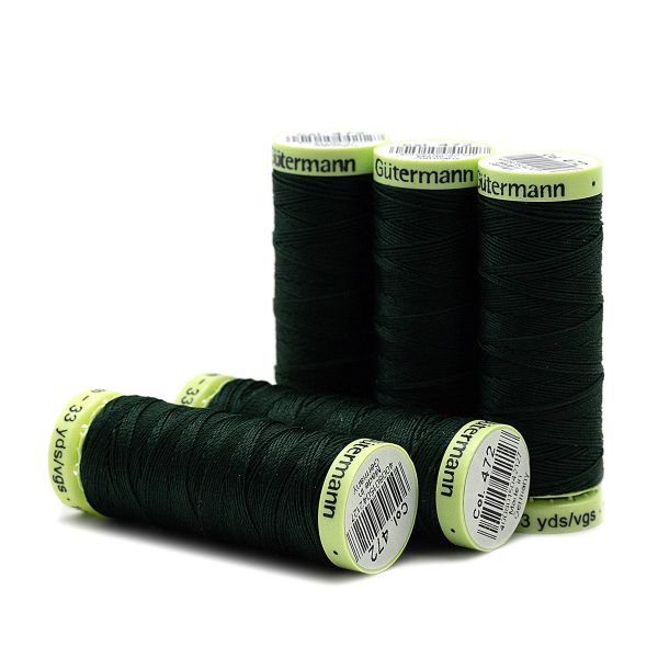 Нитки отделочные Gutermann Top Stitch, 30м, 472 т.бутылочный, 5 катушек
