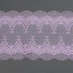 Кружево бельевое эластичное 230 мм / 10 м, 8037, цв.F165 нежная сирень, Kruzhevo