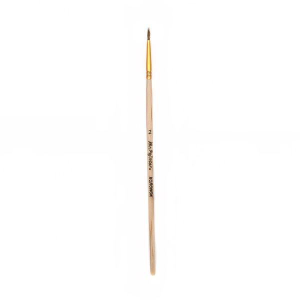 Кисть колонок круглая №02, 5 шт, короткая ручка, Mr.Painter KOR 431-02