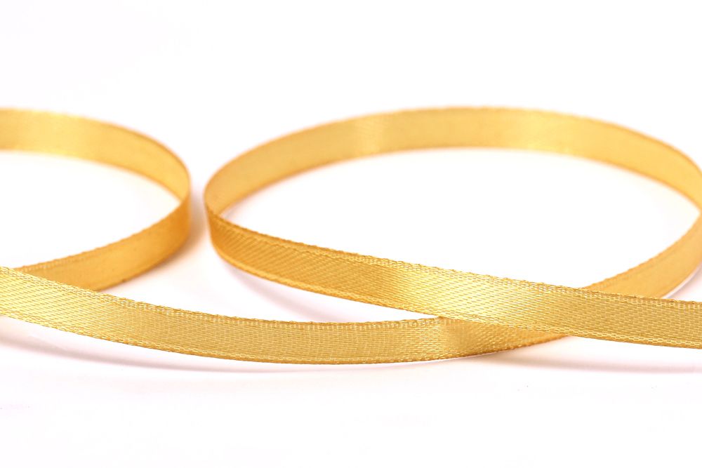 Лента атласная 1-сторонняя 6.0 мм / 33±2 метра, 148 горчичный, Gamma