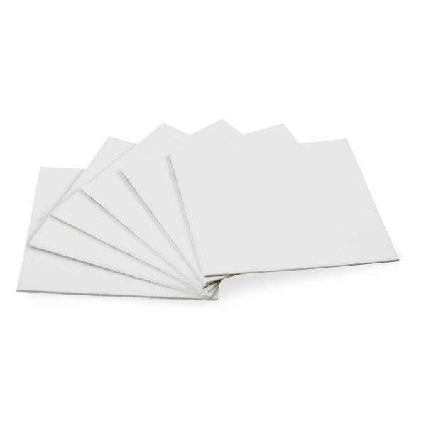 Картон грунтованный 10х10 см, 6 шт, набор, Vista-Artista PKR-1010