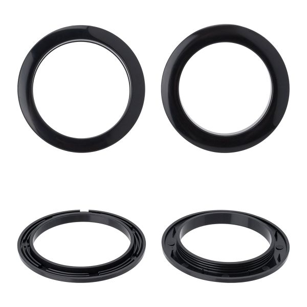 Люверс шторный ⌀50 мм, с многоур. замком пластик, 24 черный, 10 шт