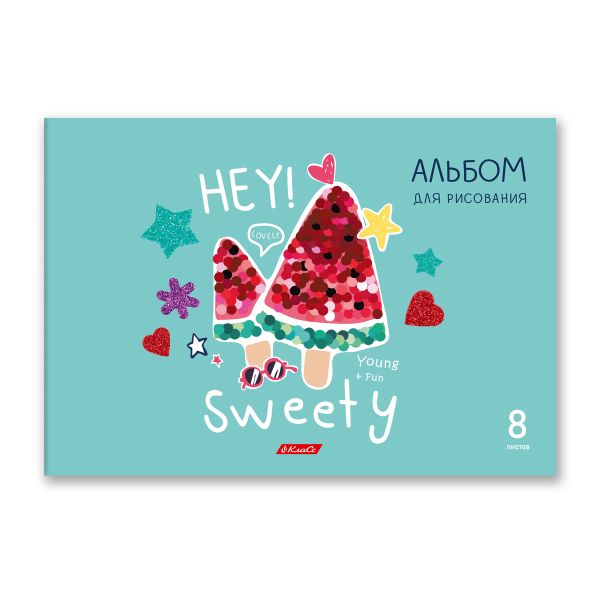 Альбом для рисования 100 г/м², A4 29х20.5 см, 8 л. на скобе, 20 шт, Маленькие радости 000682, Светоч 8АЛСК4_1_3_9