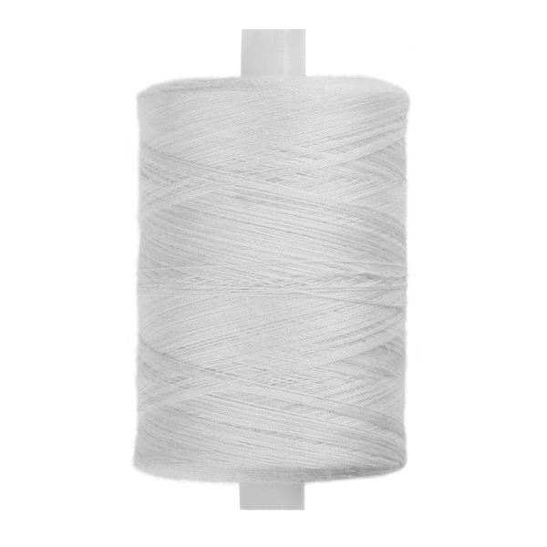 Швейные нитки (армированные) 45 ЛЛ КН 2500 м Ч/Б, №001 белый, Красная нить, 45 ЛЛ КН